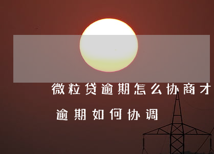 微粒贷逾期怎么协商才能成功还款-微粒贷逾期如何协调