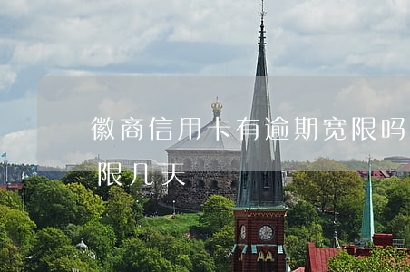徽商信用卡有逾期宽限吗(徽商信用卡还款宽限几天)