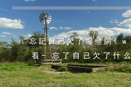 忘記自己欠了哪些網(wǎng)貸怎么查看-忘了自己欠了什么網(wǎng)貸