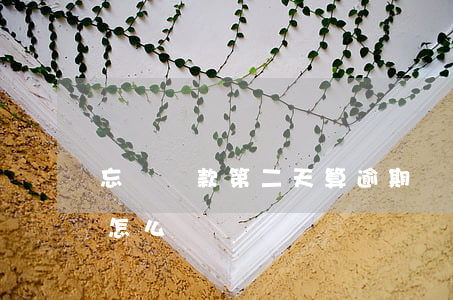 忘記還款第二天算逾期嗎(忘記還款逾期一天怎么辦)