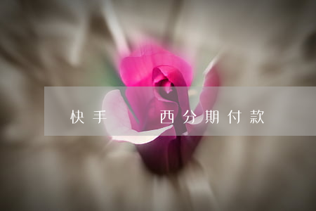 快手買東西分期付款
