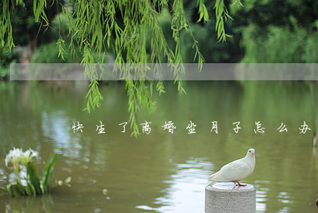 快生了离婚坐月子怎么办