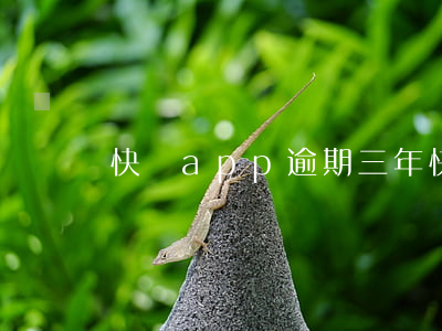 快貸app逾期三年（快貸逾期1年）
