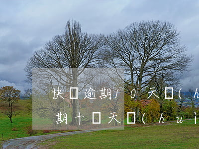 快貸逾期10天會(huì)怎么樣(貸款逾期十幾天會(huì)怎么樣)