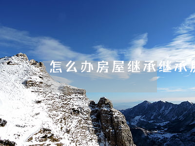 怎么办房屋继承(继承房产纠纷怎么办)