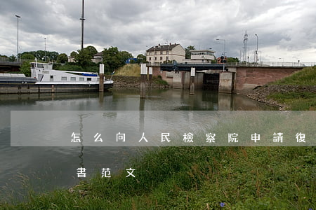 怎么向人民檢察院申請復議(檢察院復議申請書范文)