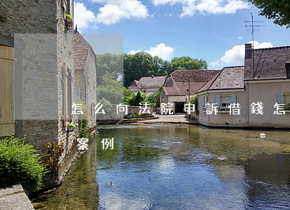 怎么向法院申訴借錢(怎么向法院申訴借錢的案例)