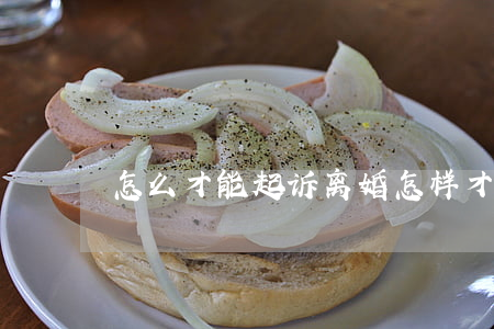 怎么才能起诉离婚(怎样才能起诉离婚最快)