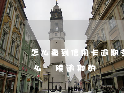 怎么查到信用卡逾期多少天(怎么查信用卡什么時候逾期的)