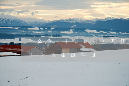 怎么查對(duì)方住址(怎樣查對(duì)方家庭住址)