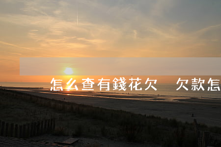 怎么查有錢花欠沒欠款(怎么查有沒有欠錢)