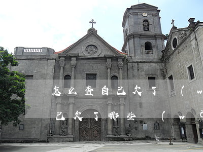 怎么查自己欠了網(wǎng)貸(怎么查自己欠了哪些網(wǎng)貸)