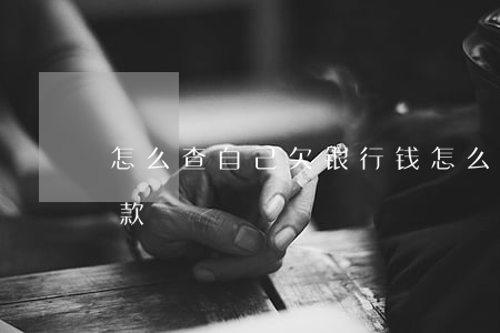怎么查自己欠银行钱(怎么查询自己的银行欠款)