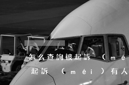 怎么查詢被起訴沒(méi)有(怎么查詢被起訴沒(méi)有人民法院公告網(wǎng))
