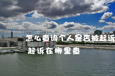 怎么查询个人是否被起诉了(查询个人是否被起诉在哪里查)