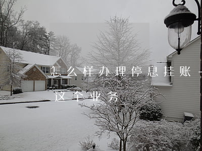 怎么样办理停息挂账-怎么样办理停息挂账这个业务