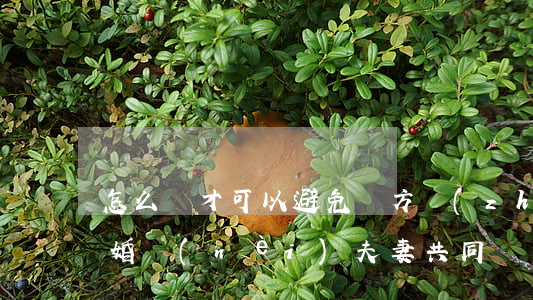 怎么樣才可以避免對方轉(zhuǎn)移婚內(nèi)夫妻共同財產(chǎn)
