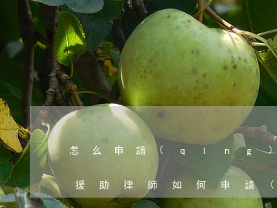 怎么申請(qǐng)免費(fèi)法律援助律師(如何申請(qǐng)免費(fèi)法律援)