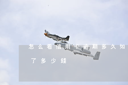 怎么看信用卡逾期多久（如何看到信用卡逾期了多少錢）