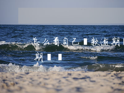 怎么看自己貸款逾期記錄(怎樣查看自己的逾期記錄)