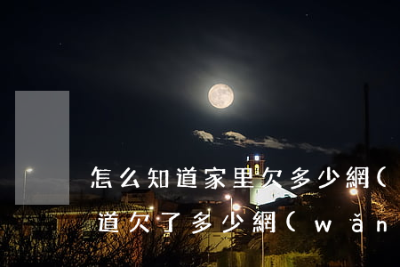 怎么知道家里欠多少網(wǎng)貸(不知道欠了多少網(wǎng)貸怎么辦)