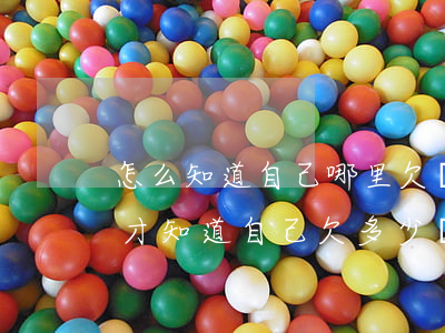 怎么知道自己哪里欠網(wǎng)貸(怎么才知道自己欠多少網(wǎng)貸)