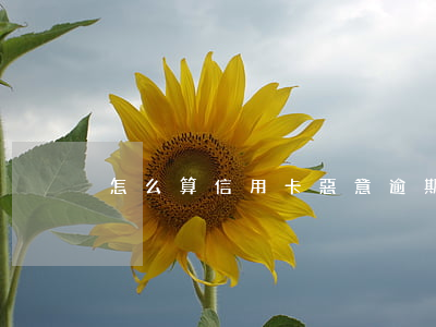 怎么算信用卡惡意逾期
