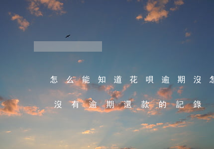 怎么能知道花唄逾期沒 怎么知道自己花唄有沒有逾期還款的記錄