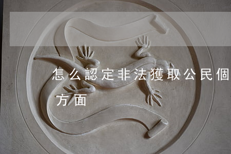 怎么認定非法獲取公民個人信息罪（犯罪主觀方面）