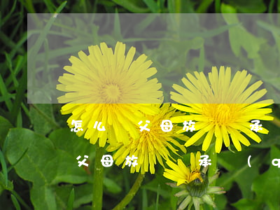 怎么讓父母放棄繼承權(quán)(怎么讓父母放棄繼承權(quán))