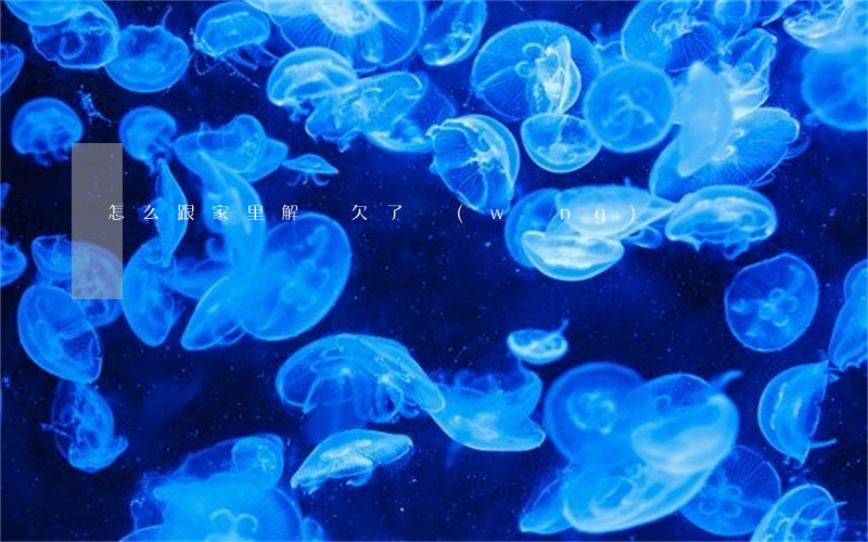 怎么跟家里解釋欠了網(wǎng)貸