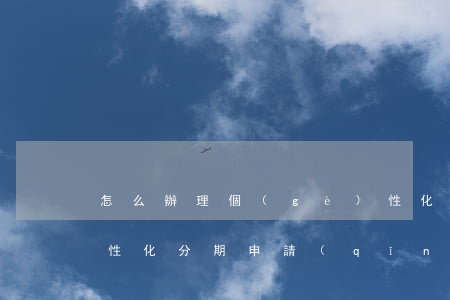怎么辦理個(gè)性化分期有(個(gè)性化分期申請(qǐng)條件)
