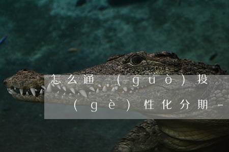 怎么通過(guò)投訴達(dá)到銀行個(gè)性化分期-怎么通過(guò)投訴達(dá)到銀行個(gè)性化分期的條件