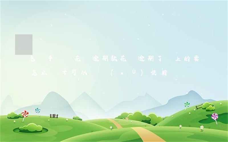 怎樣手動還花唄逾期款(花唄逾期了還上的要怎么樣才可以繼續(xù)使用)