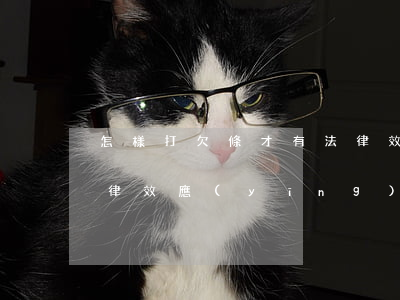 怎樣打欠條才有法律效應(yīng)(起法律效應(yīng)的欠條該怎么寫)