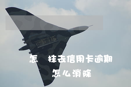 怎樣抹去信用卡逾期記錄 征信里信用卡逾期記錄怎么消除