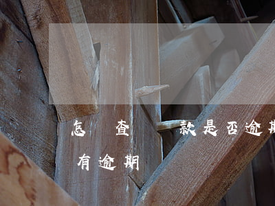 怎樣查詢貸款是否逾期(怎么查自己征信有沒有逾期)