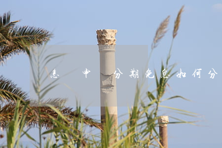 怎樣申請分期免息 如何分期免手續(xù)費