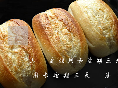怎樣看信用卡逾期三天還清了沒有（怎樣看信用卡逾期三天還清）
