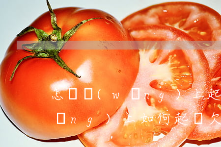 怎樣網(wǎng)上起訴欠錢不還(網(wǎng)上如何起訴欠錢不還)