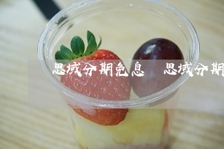 思域分期免息嗎(思域分期有利息嗎)