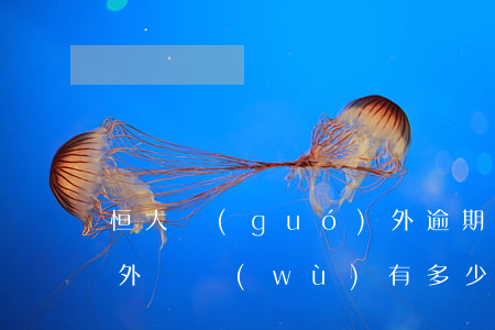 恒大國(guó)外逾期(恒大國(guó)外債務(wù)有多少)