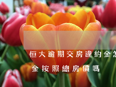 恒大逾期交房違約金怎么算的(逾期交房違約金按照總房價嗎)