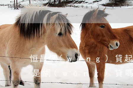 恒昌網(wǎng)貸起訴是真的嗎-恒昌是網(wǎng)貸嗎?