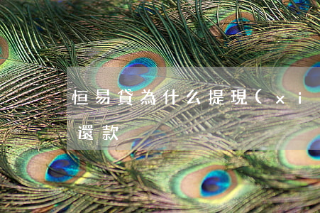 恒易貸為什么提現(xiàn)沒到賬卻要還款