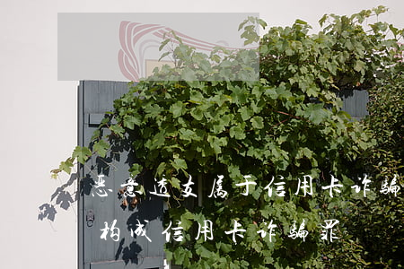 恶意透支属于信用卡诈骗吗(恶意透支多少钱构成信用卡诈骗罪)