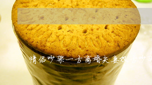 情侣吵架一方离婚(夫妻双方吵架)