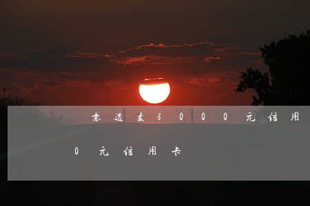 惡意透支5000元信用卡(惡意透支5000元信用卡)