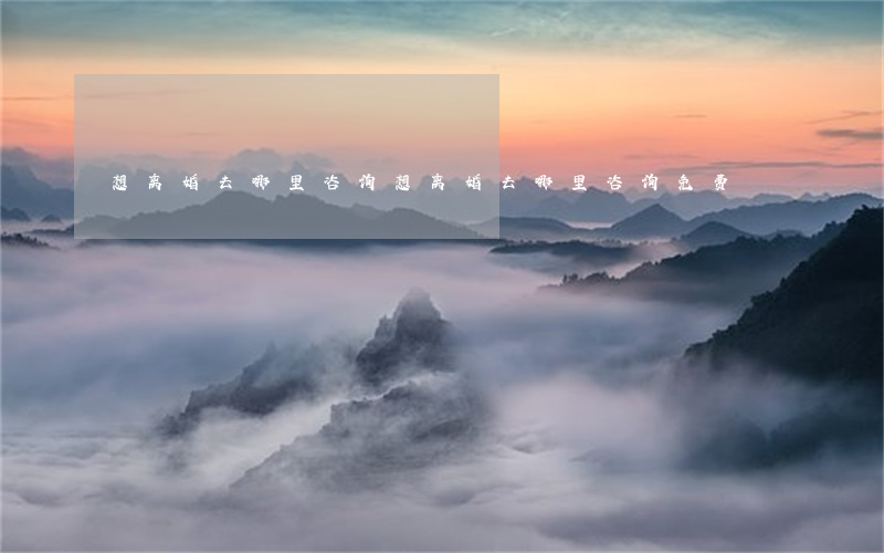 想离婚去哪里咨询，想离婚去哪里咨询免费