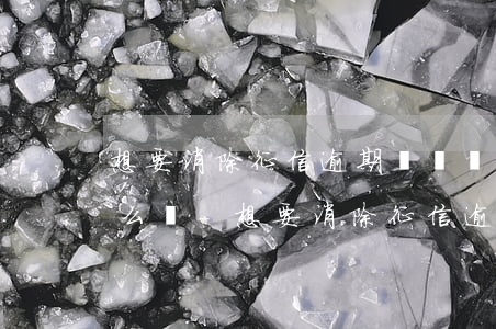 想要消除征信逾期記錄應(yīng)該怎么說-想要消除征信逾期記錄應(yīng)該怎么說理由